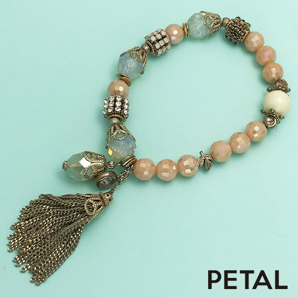 LALA bijouxブレスレット ボリュームカットビーズ ブリュー【PETAL MARKET】
