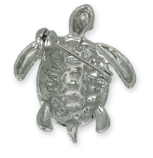 NEW海をスイスイ子亀くんのブローチ【PETAL　MARKET】