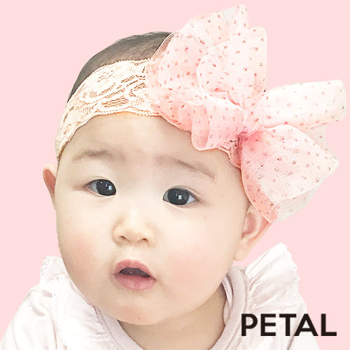 PETAL MARKET | アクセサリー | ベビー ビッグリボンヘアターバ【PETAL 