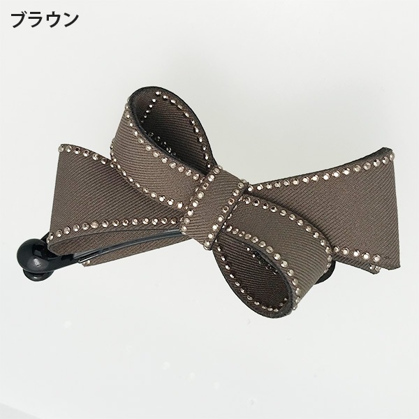 ジャッキー スタッズライン リボンバナナクリップ【PETAL MARKET】