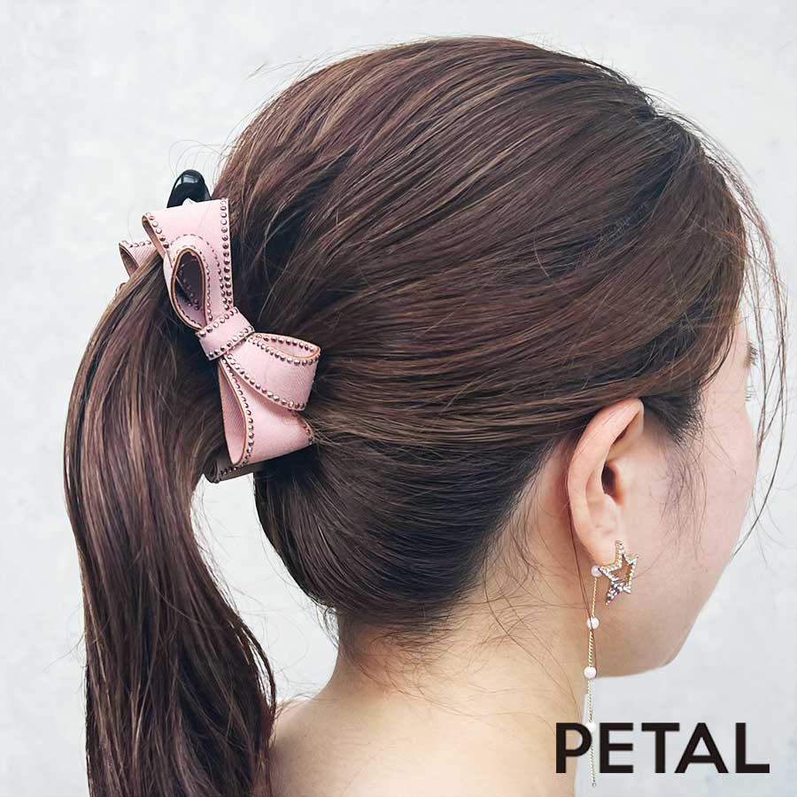 ジャッキー スタッズライン リボンバナナクリップ【PETAL MARKET】