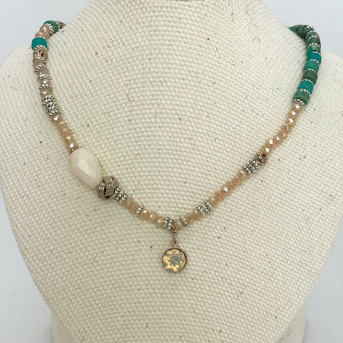 LALA 2wayターコイズbijoux3連ブレスレットハロル【PETAL MARKET】　