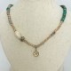 LALA 2wayターコイズbijoux3連ブレスレットハロル【PETAL MARKET】　