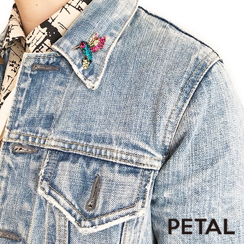 小鳥さん達がやってきたブローチ【PETAL MARKET】