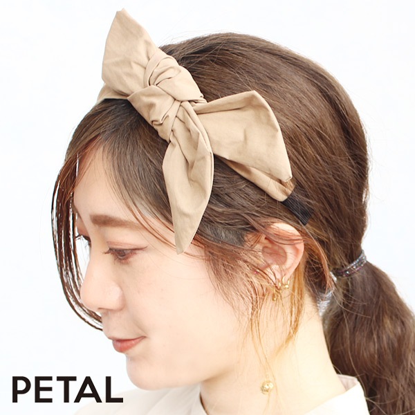 自由にカスタマイズできるリボンカチューシャ・エバ【PETAL MARKET】