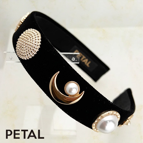 KOTI ベルベットカチューシャ ムーン 【PETAL MARKET】