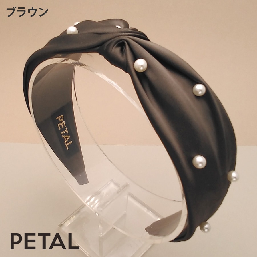 Avenue カチューシャ　タグ付き新品 PETAL MARKET | アクセサリー | NEW カチューシャ ミモレ サテン