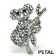 のんびりやのコアラがやってきたブローチ【PETAL MARKET】　