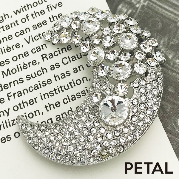 MOONブローチ【PETAL MARKET】