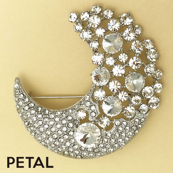 MOONブローチ【PETAL MARKET】