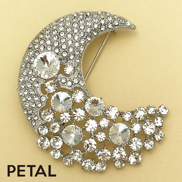 MOONブローチ【PETAL MARKET】