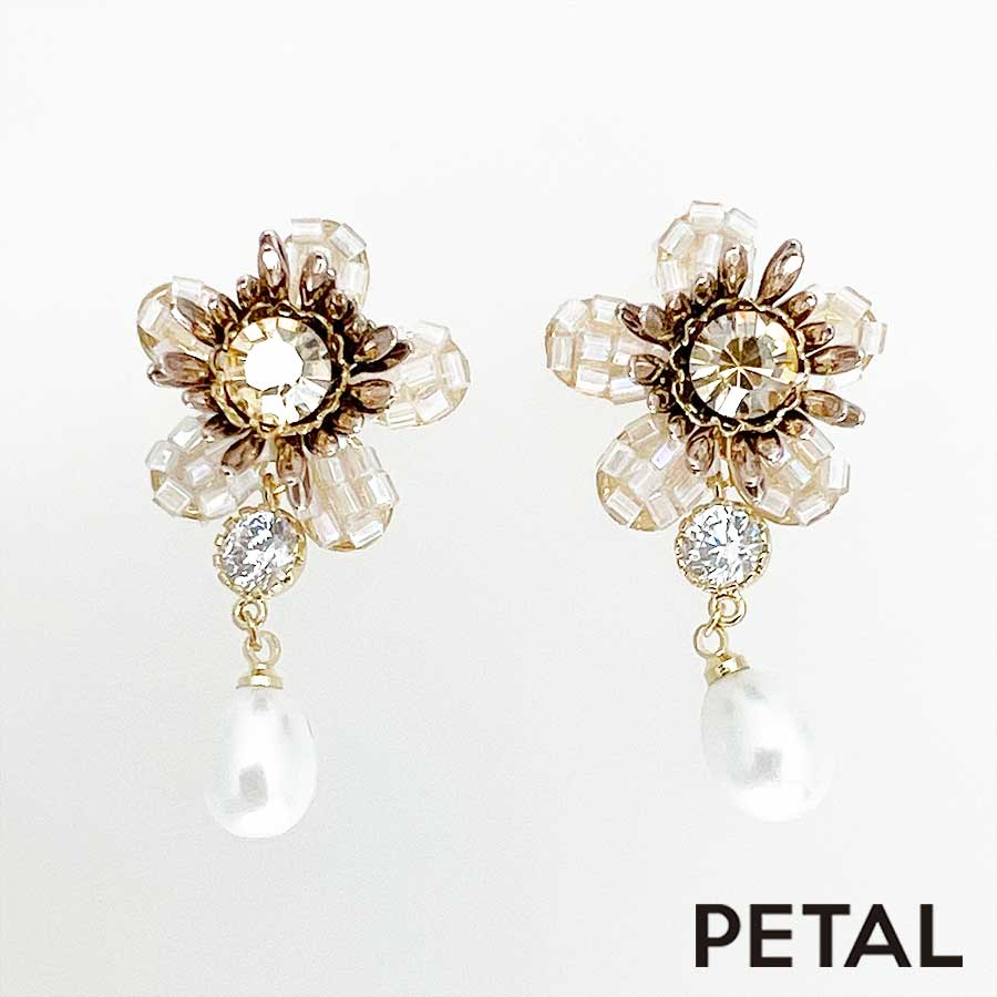 GRACE pearl　ピアス＆イヤリング ハーナ【PETAL MARKET】