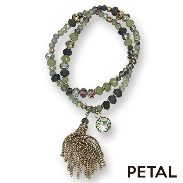 LALA bijoux2連ブレスレット マリ【PETAL MARKET】