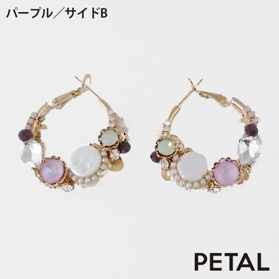 GRACE pearl ピアス ナナフープ【PETAL MARKET】