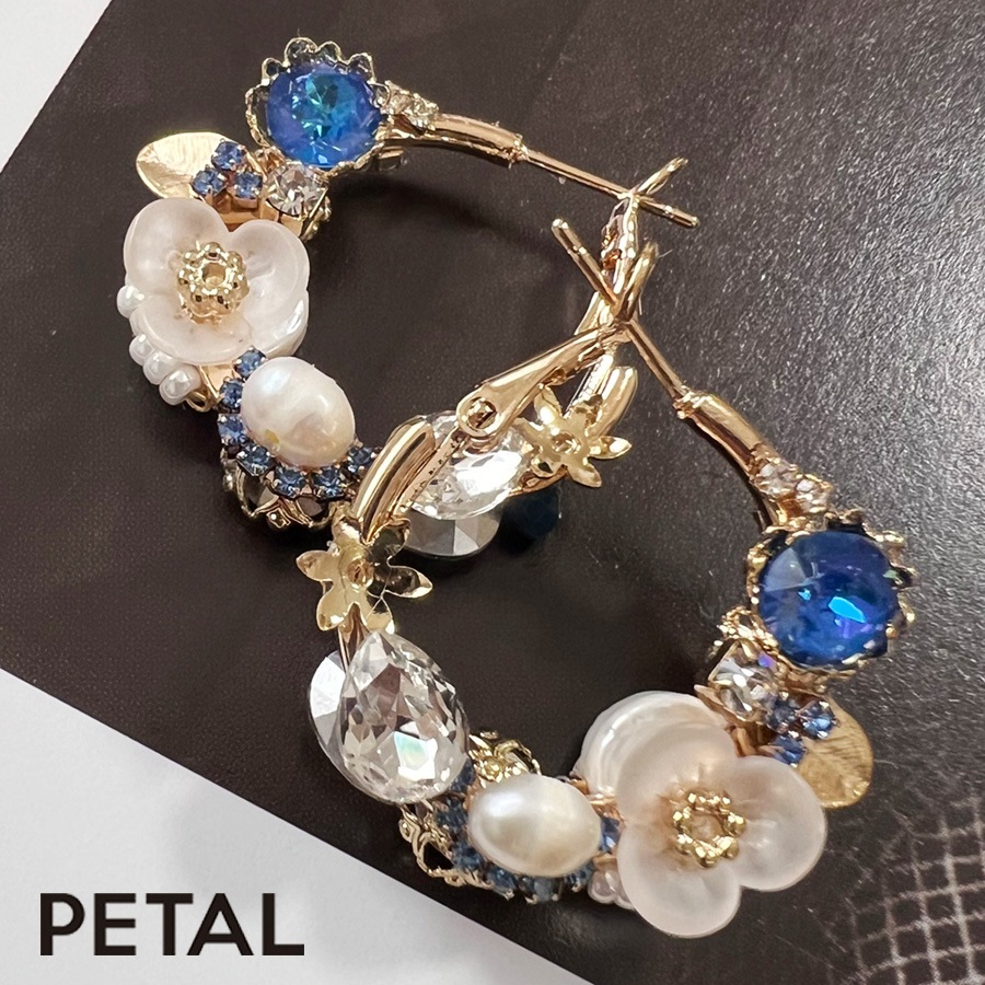 GRACE pearl ピアス ナナフープ【PETAL MARKET】