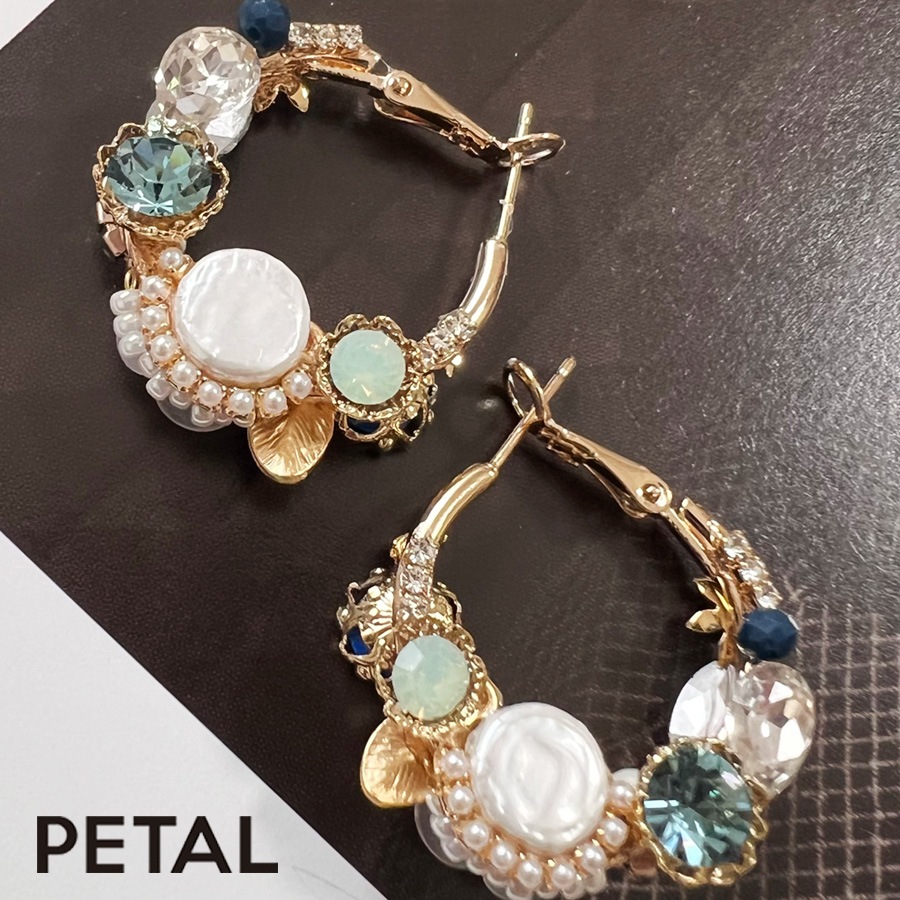 GRACE pearl ピアス ナナフープ【PETAL MARKET】