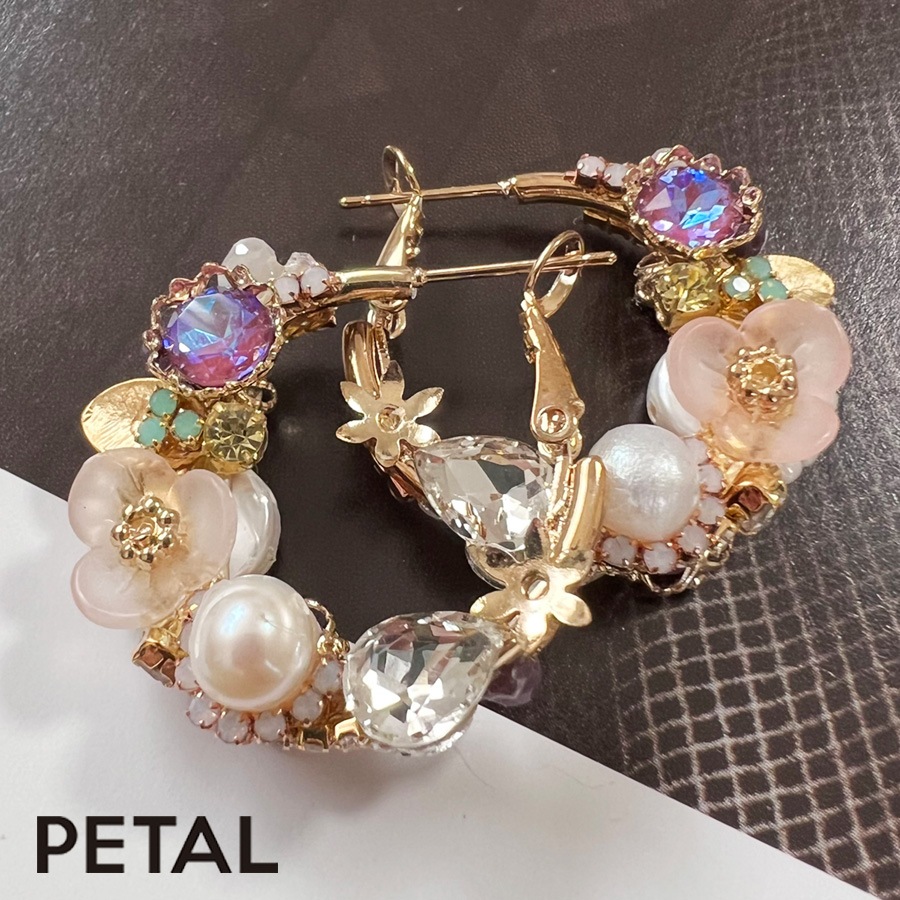 GRACE pearl ピアス ナナフープ【PETAL MARKET】
