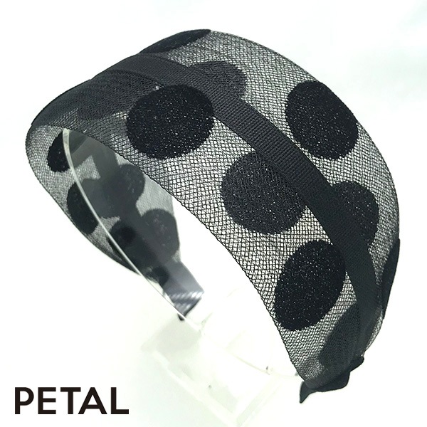 QUI レースカチューシャ ドット【PETAL MARKET】