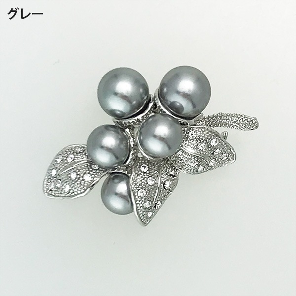 フラワーパールブローチ【PETAL MARKET】