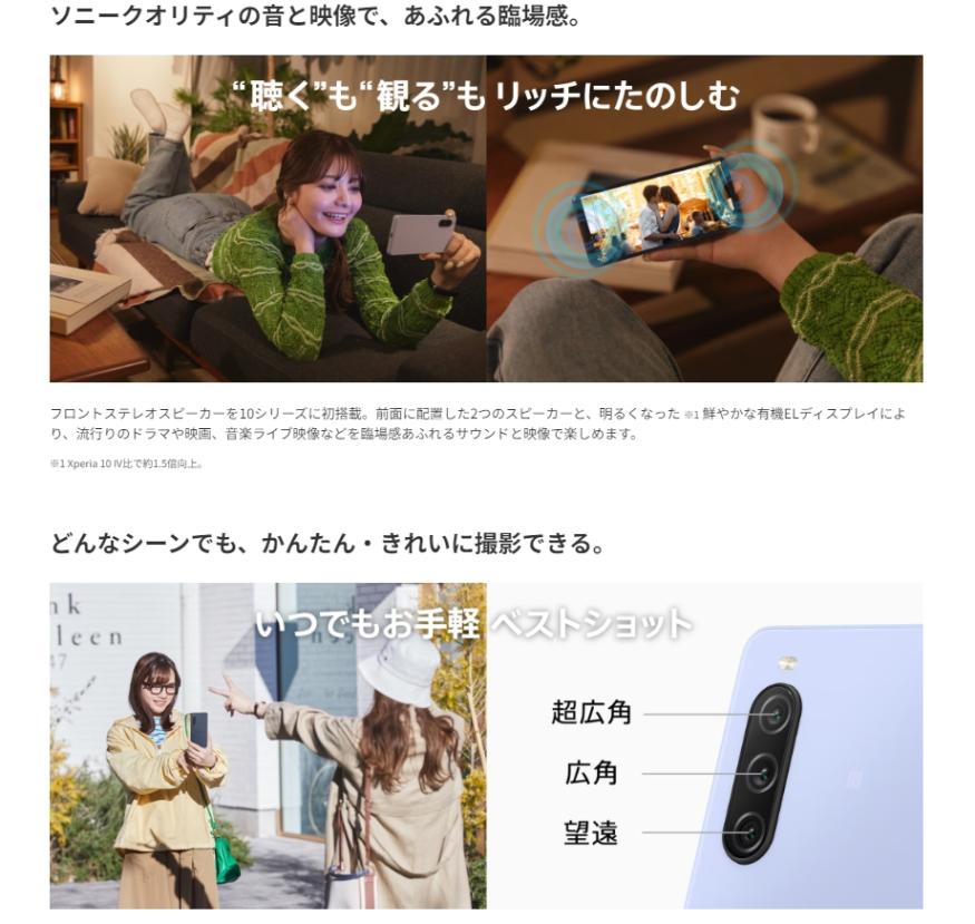 新品・楽天版」SIMフリー SONY XPERIA 10 V ホワイト XQ-DC44 6GB