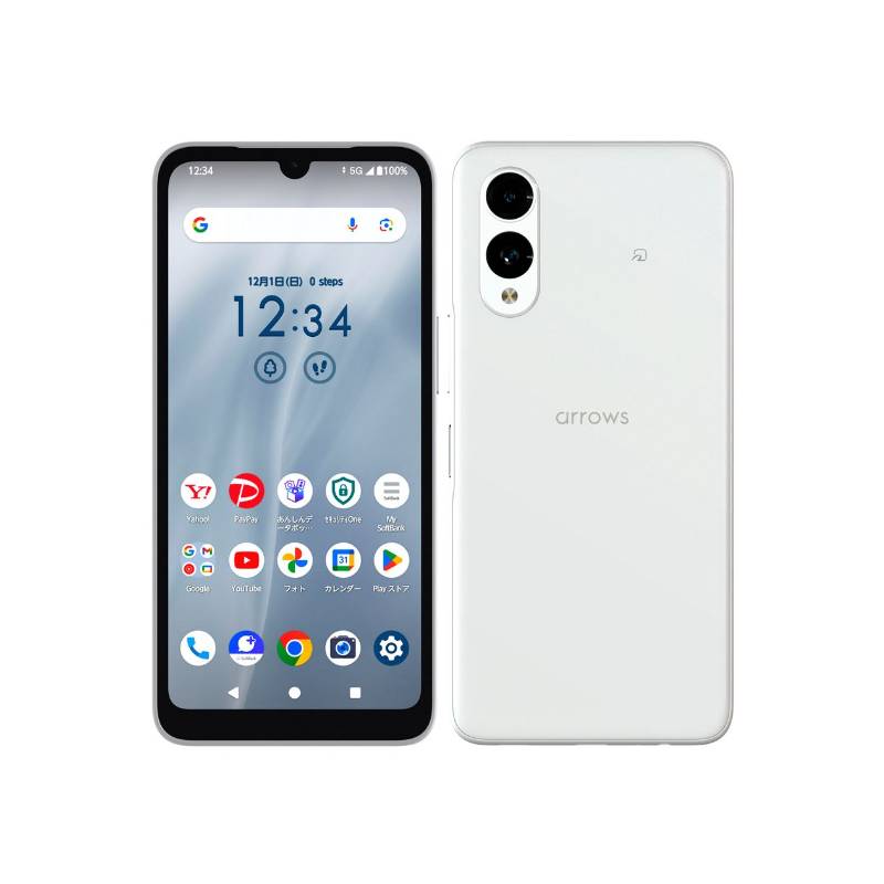 arrows スマートフォン 本体 水色 中古 FUJITSU 〔中古〕arrows We2 64GB ライトブルー FCG02 au SIM
