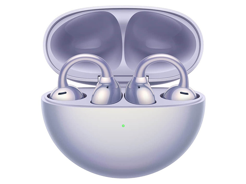 新品」HUAWEI FreeClip [パープル] T0017 ワイヤレスイヤホン