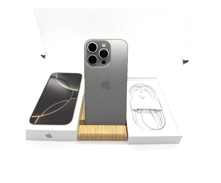 iPhone 16 Pro 128GB SIMフリー [ナチュラルチタニウム] 中古(白ロム