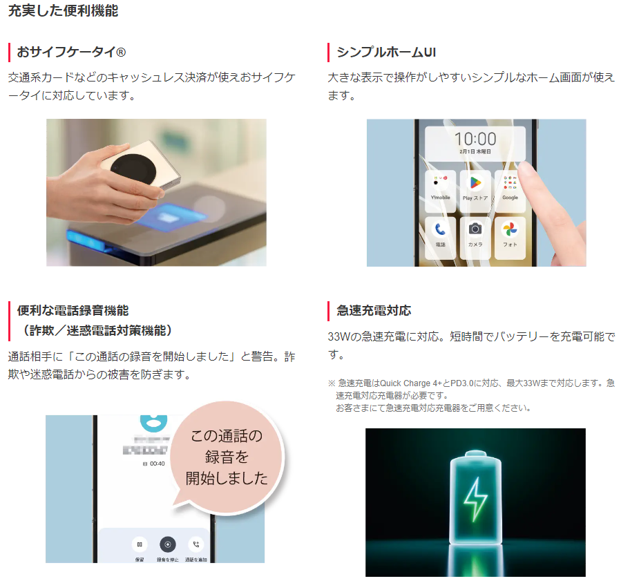 Liberia Flip A304ZT ホワイト 未使用に近い（新品 ZTE Libero Flip 