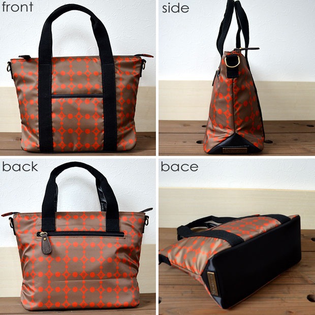 本体生地は、トニースタイルが厳選した超軽量の
素材＆こだわったオリジナルプリントを施した
他には無い個性的なおしゃれなバッグ♪