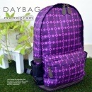 【実用新案ぴたっリュック】<br>シンプルデイバッグ<br>～モノグラムパープル～