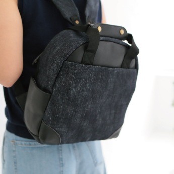 【TONYstyle岡山デニム】<br>2WAYリュックサック<br> ～インディゴ濃紺デニム～