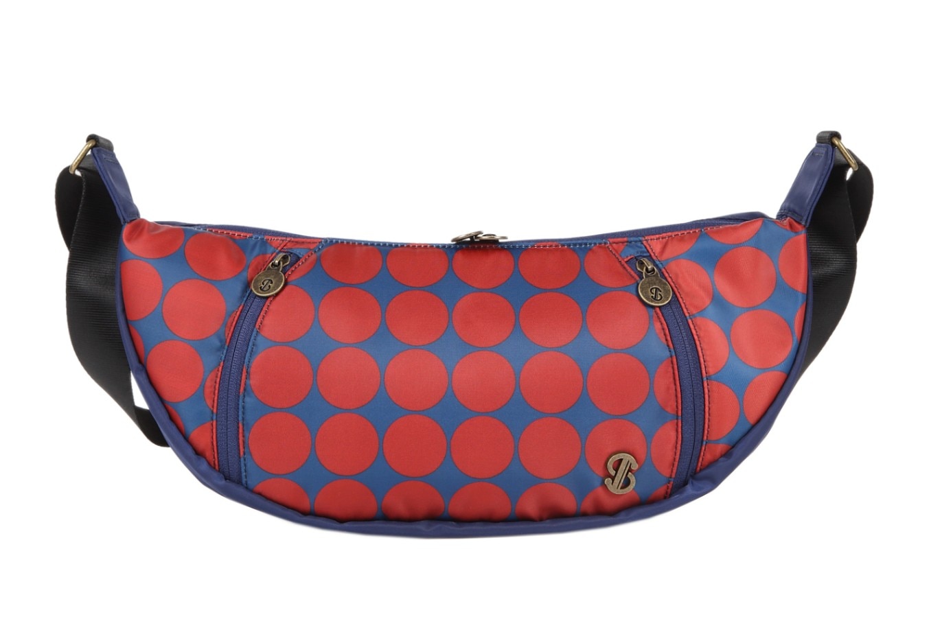 【TONYstyleショルダー】<br>レトロドット柄バナナSD<br>～パッションネイビー～