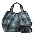 【TONYstyleオリジナルバッグ】折りたたみエコバッグ　〜ギンガムブルー〜　ポケッタブルトートバッグ　エコバッグ　ジム用バッグ　おしゃれ　大容量　軽量　レジ袋　コンパクトトートバッグ　A4対応　男