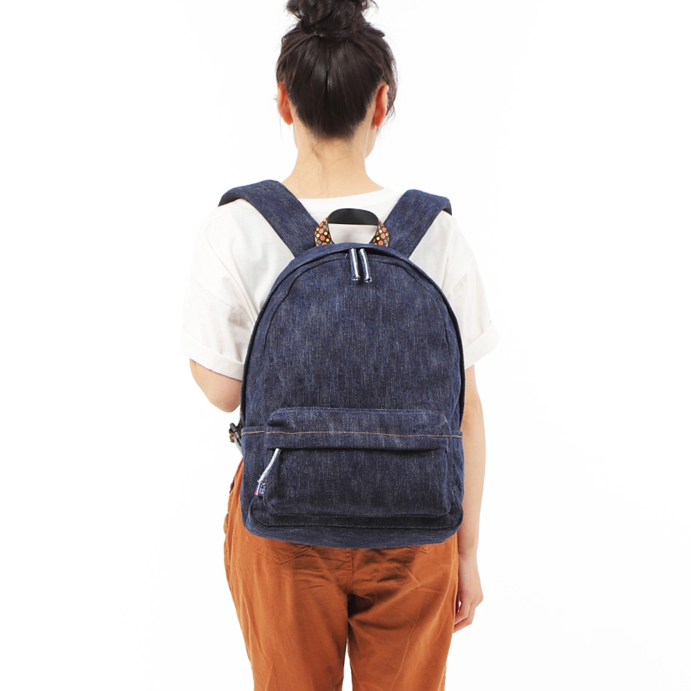 ハンドメイド☆岡山デニム☆タイタニック☆リュック対応☆4wayあおりバッグ ☆岡山デニム☆パグ☆特大ステンシル☆リュック対応☆4wayあおり