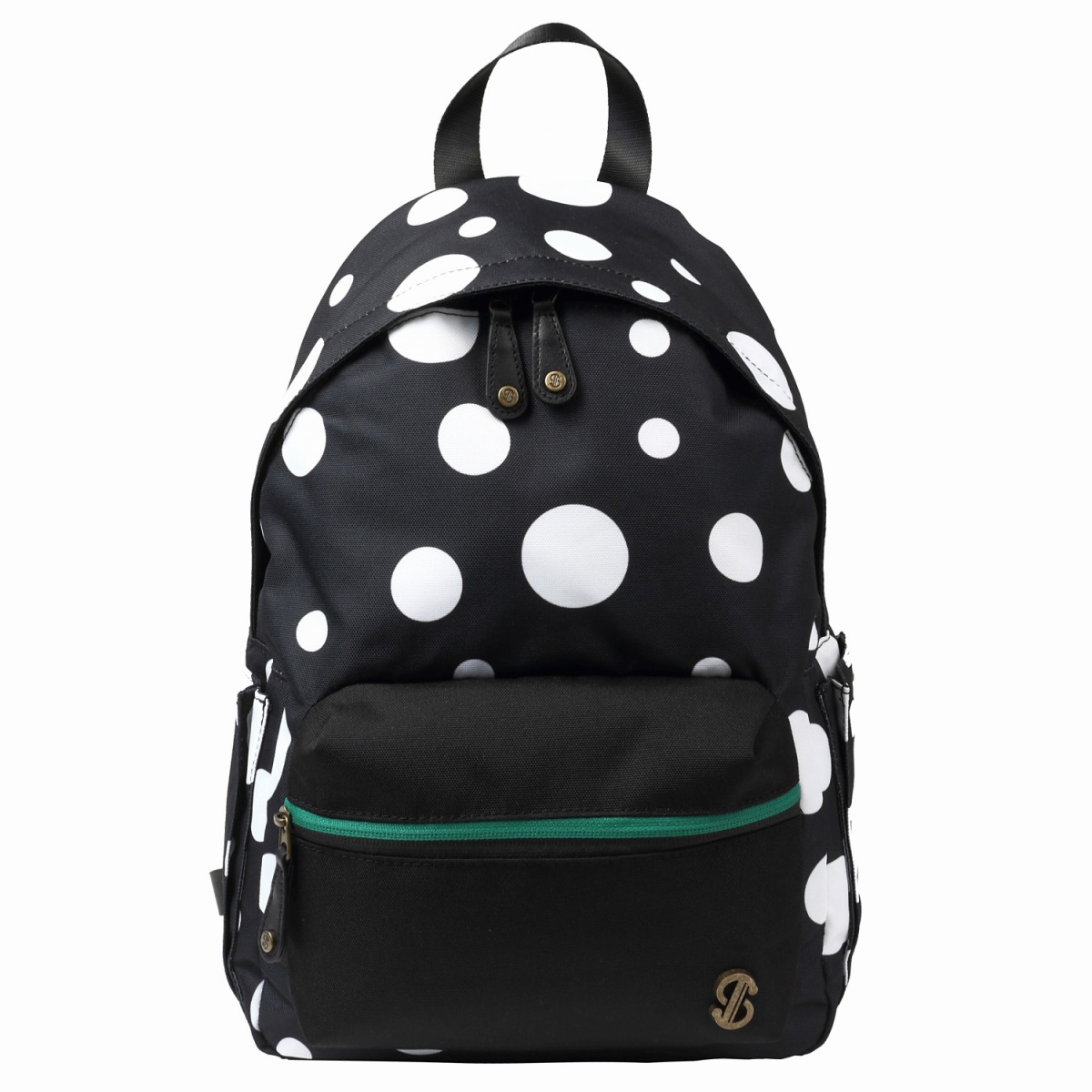 【実用新案特許取得】〈TONYstyle〉ぴたっリュック＜水玉ブラック＞ 疲れないリュック 姿勢が良くなるリュック ズレないリュック ずれないリュック リュックサック 軽量 疲れにくい 姿勢が良くなる 水玉柄 ドット柄 撥水加工 バッグ