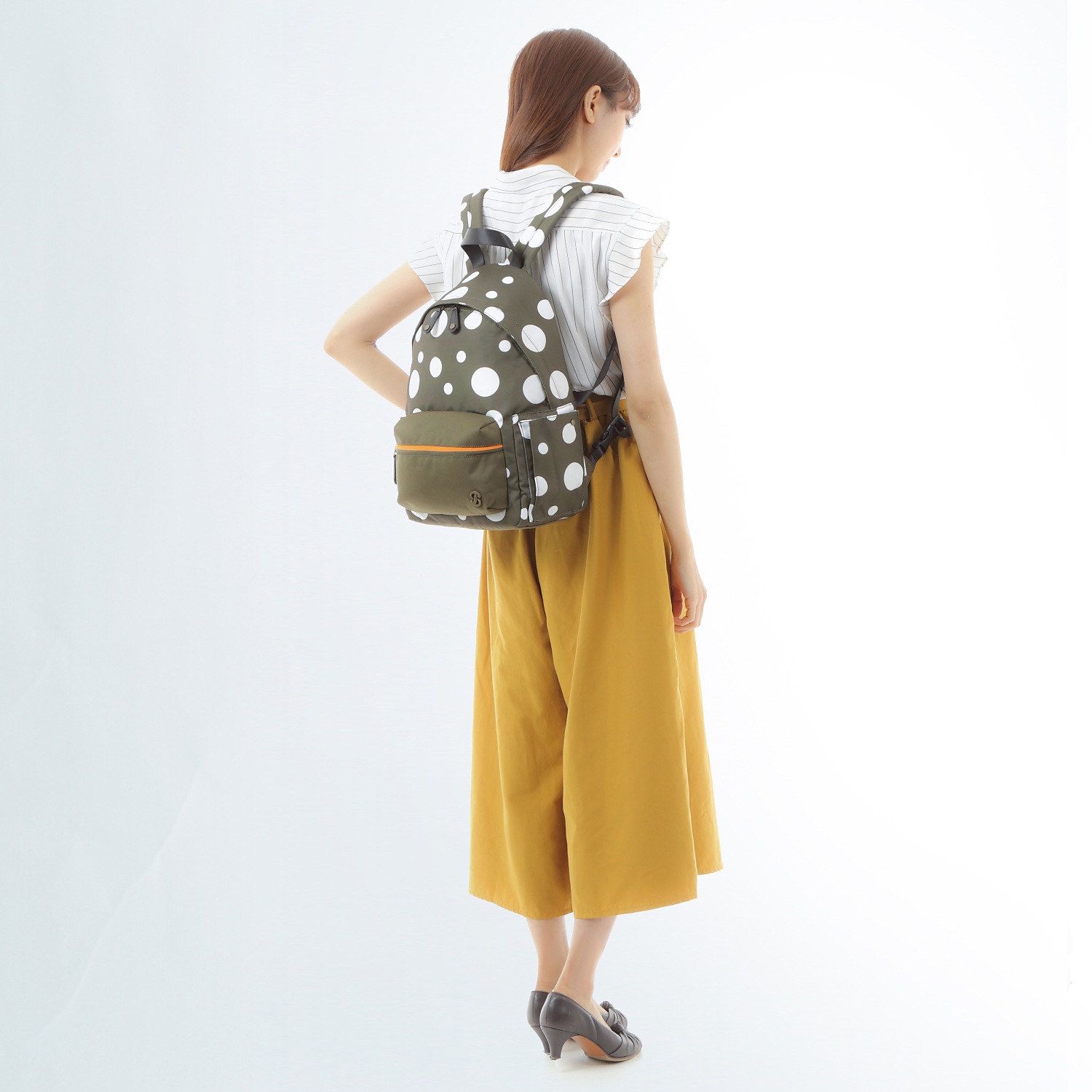 【実用新案特許取得】〈TONYstyle〉ぴたっリュック＜水玉レッド＞ 疲れないリュック 姿勢が良くなるリュック ズレないリュック ずれないリュック リュックサック 軽量 疲れにくい 姿勢が良くなる 水玉柄 ドット柄 撥水加工 バッグ