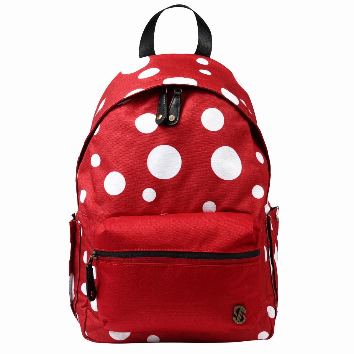 【実用新案特許取得】〈TONYstyle〉ぴたっリュック＜水玉レッド＞ 疲れないリュック 姿勢が良くなるリュック ズレないリュック ずれないリュック リュックサック 軽量 疲れにくい 姿勢が良くなる 水玉柄 ドット柄 撥水加工 バッグ