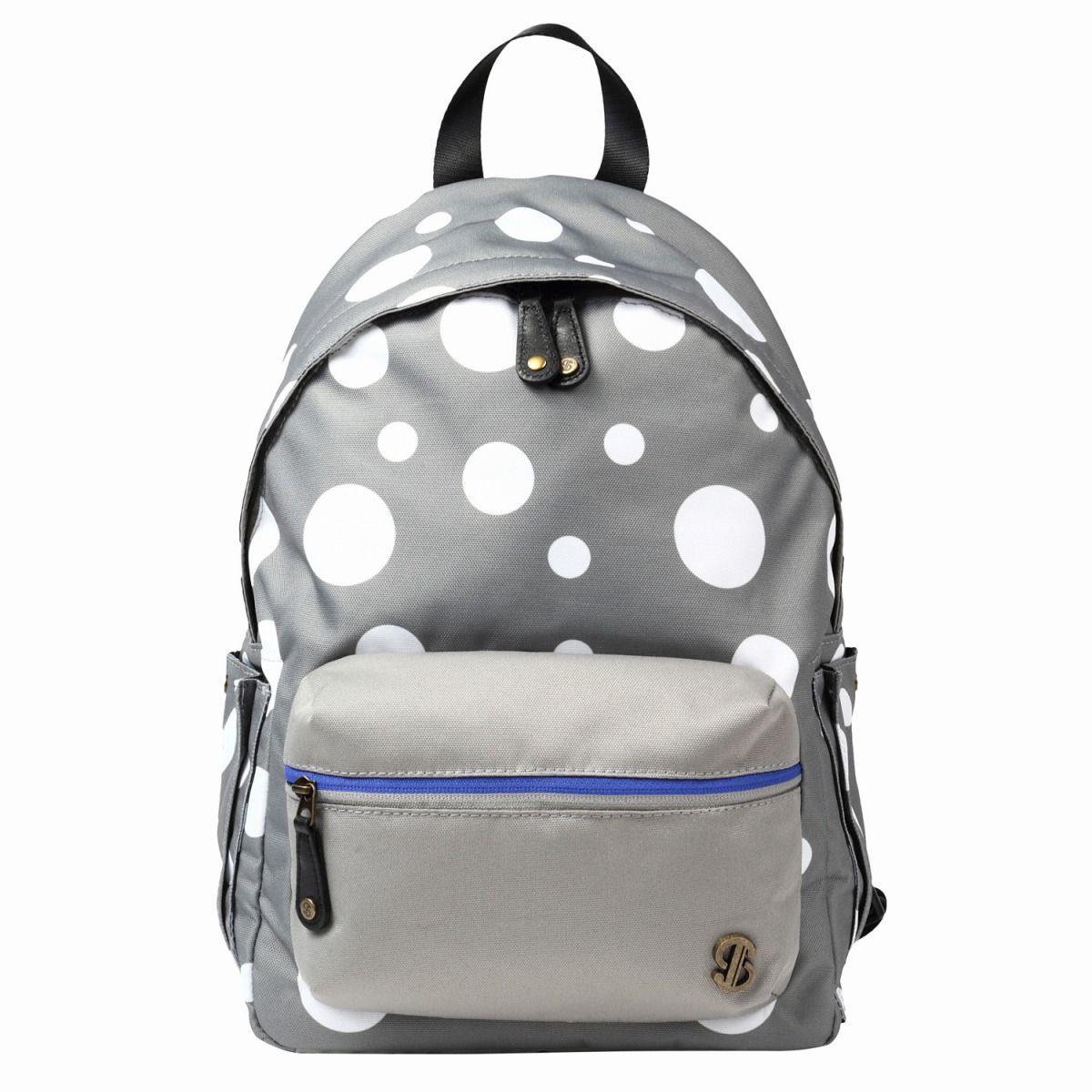 【実用新案特許取得】〈TONYstyle〉ぴたっリュック＜水玉グレー＞ 疲れないリュック 姿勢が良くなるリュック ズレないリュック ずれないリュック リュックサック 軽量 疲れにくい 姿勢が良くなる 水玉柄 ドット柄 撥水加工 バッグ