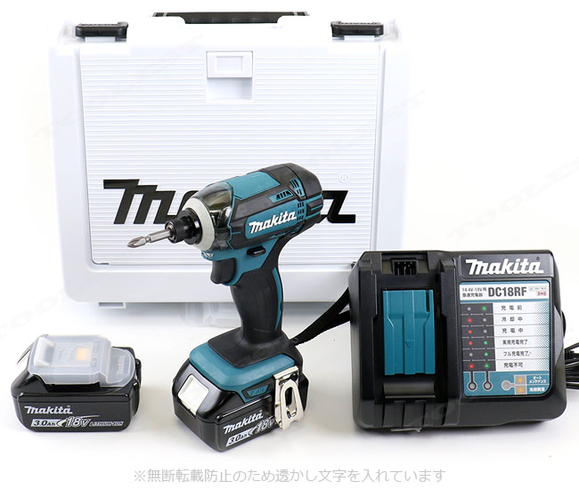 マキタ　18V　充電式インパクトドライバ（青）TD149DRFX　3.0Ah Li-ion充電池(BL1830B)2個　充電器(DC18RF)　ケース