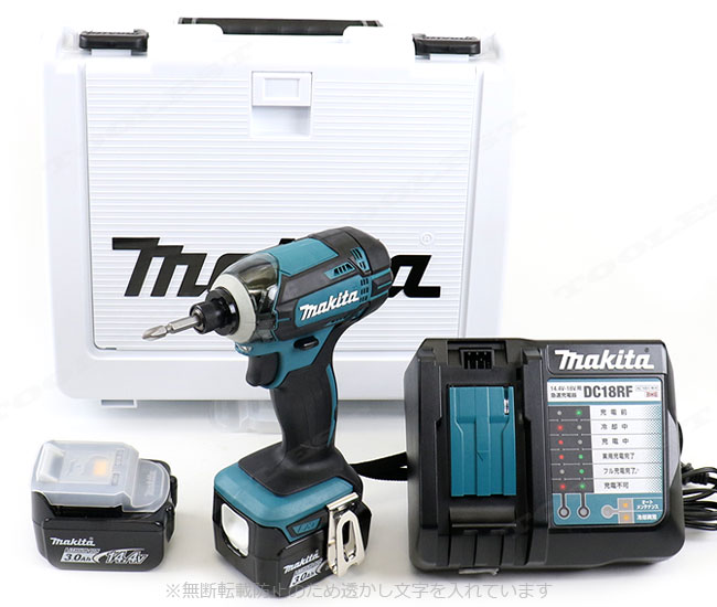 マキタ　14.4V　充電式インパクトドライバ（青）TD138DRFX　3.0Ah Li-ion充電池(BL1430B)2個　充電器(DC18RF)　新型ケース