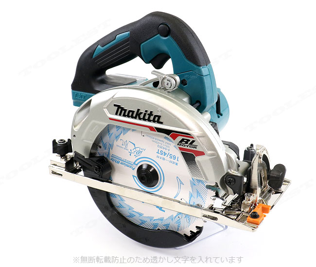 マキタ　18V　165mm　充電式丸のこ[鮫肌チップソー付]（青）HS631DZS　本体のみ（充電池・充電器・ケース別売）