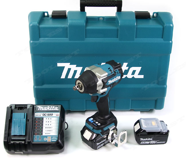 マキタ　18V 充電式インパクトレンチ　TW700DRGX　6.0Ah Li-ion充電池(BL1860B)2個　USB端子付き充電器(DC18RF)　ケース