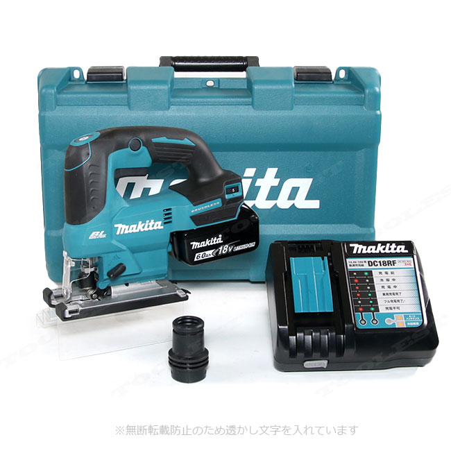 マキタ　18V　充電式ジグソー　JV184DRG　6.0Ah Li-ion電池(BL1860B) 1個　充電器(DC18RF)　ケース