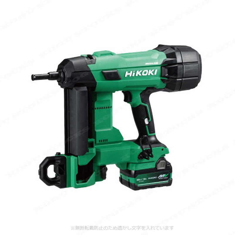 HIKOKI（ハイコーキ）18V　コードレスコンクリート釘打機　NC1840DA(2XPZ)　マルチボルト充電池(BSL36A18X)2個　充電器(UC18YDL2)　システムケース