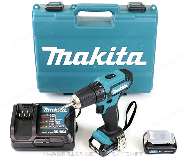 マキタ　10.8V 充電式ドライバドリル　DF333DSHX　Li-ion電池(BL1015)2個　充電器(DC10SA)　ケース