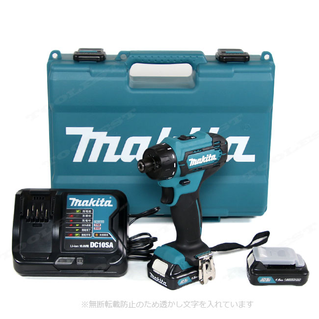 マキタ　10.8V　充電式ドライバドリル　DF033DSHX　Li-ion電池(BL1015)2個　充電器(DC10SA)　ケース