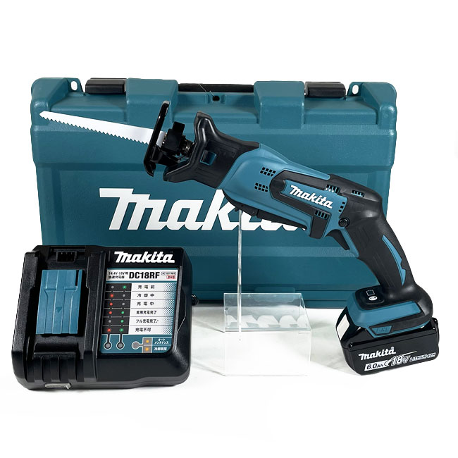 マキタ　18V　充電式レシプロソー　JR184DRG　6.0Ah Li-ion電池(BL1860B)1個　充電器(DC18RF)　ケース