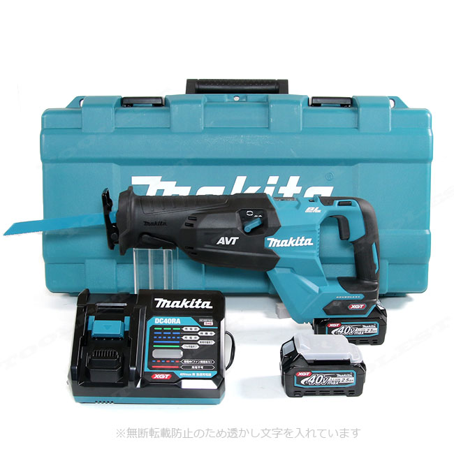 マキタ　40Vmax　充電式レシプロソー　JR002GRDX　Li-ion電池(BL4025)2個　充電器(DC40RA)　ケース