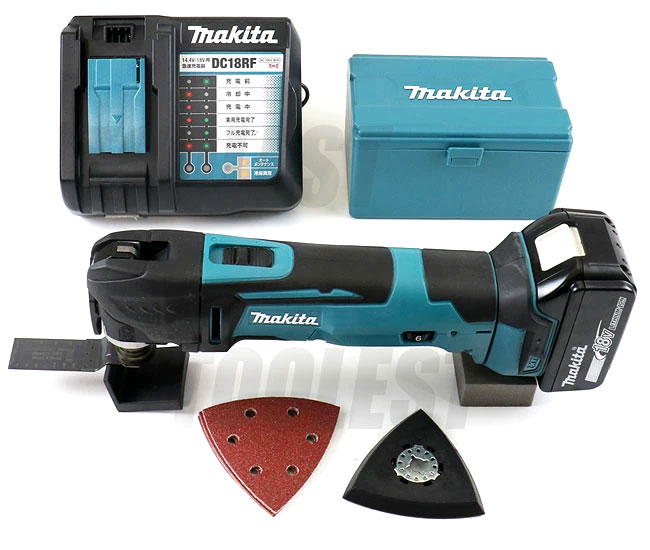 マキタ　18V 充電式マルチツール　TM51DRG　6.0Ah Li-ion電池(BL1860B)1個　充電器(DC18RF)　ケース