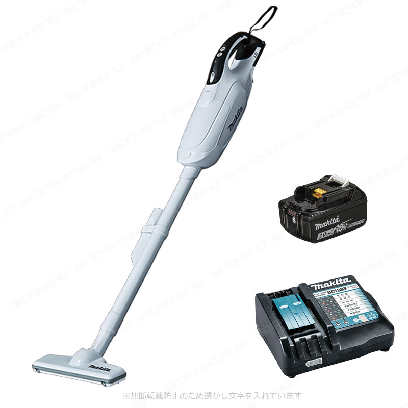 マキタ　18V　充電式（コードレス）クリーナ　CL182FDZW　6.0Ah Li-ion電池(BL1860B)1個　充電器(DC18RF)